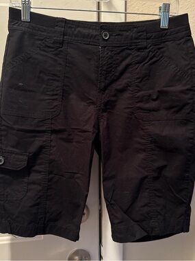St. John's Bay Black Cargo Bermuda Shorts